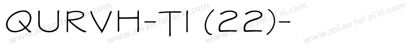 QURVH-T1 (22)字体转换